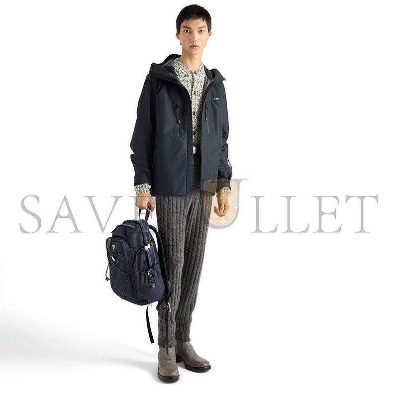 Pra*a SPEEDROCK RE-NYLON AND LEATHER BACKPACK 2VZ122 (42*29*14cm)